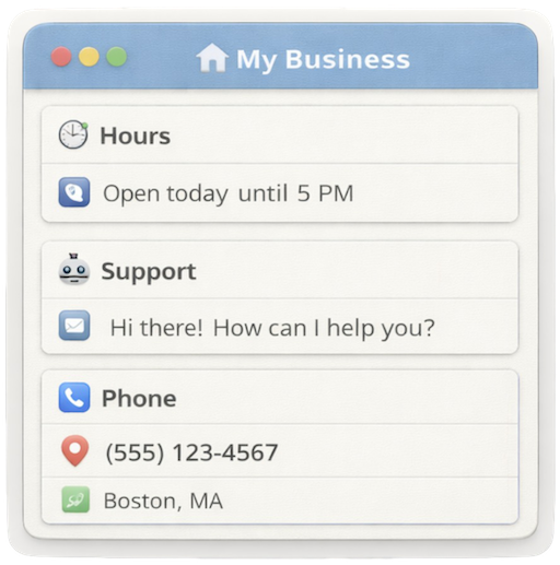 Businesses mini-app example