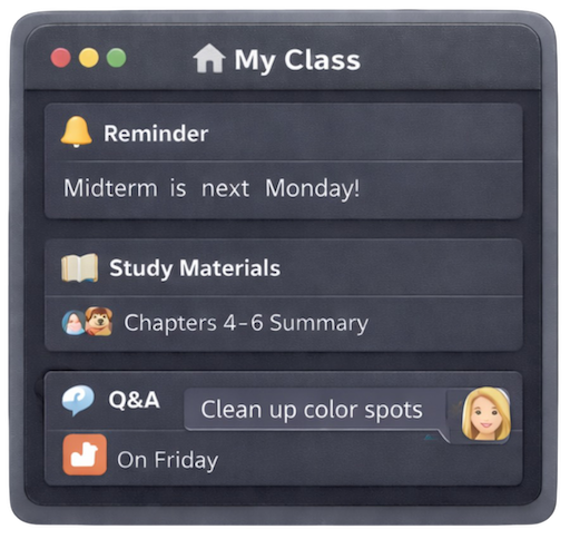 Classes mini-app example