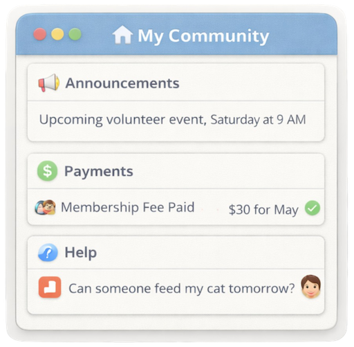 Communities mini-app example